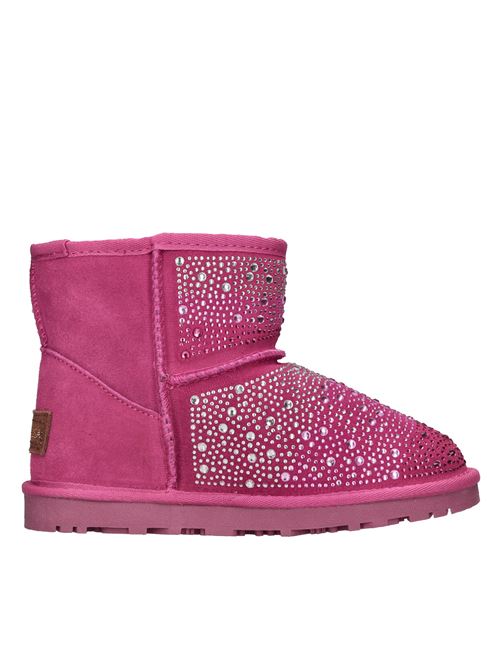 Stivaletti in camoscio e strass MONNALISA | 8CB000 2700FUXIA